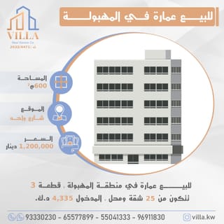 Building For Sale in Mahboula